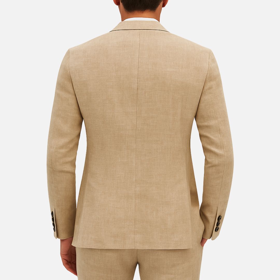 Men's Premium Tailored Linen Suit for Weddings and Events