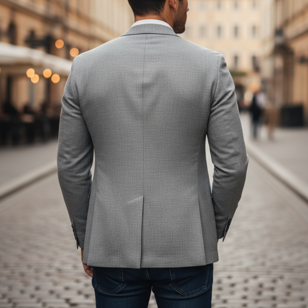 Men's Slim Fit Elegant Blazer for Smart Casual Occasions