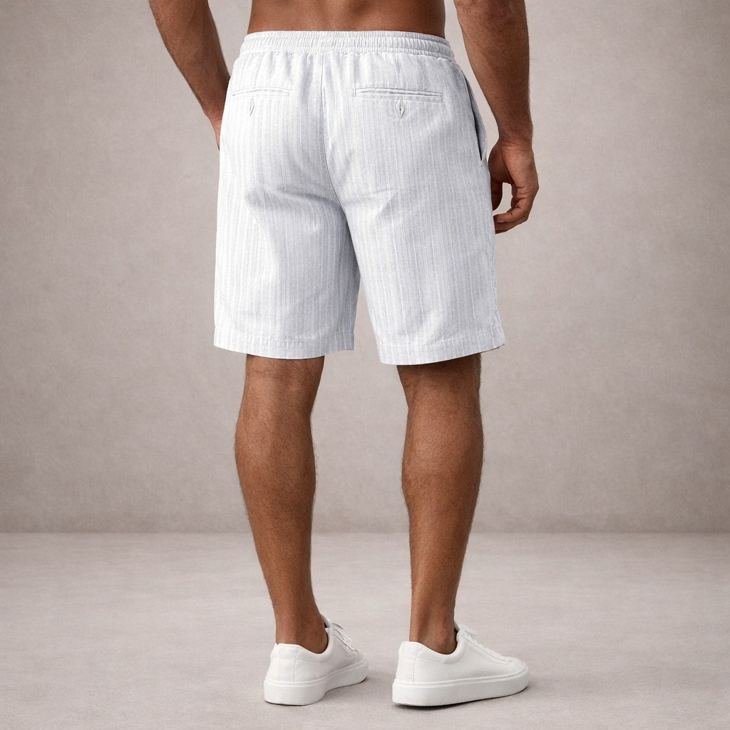 Men's Regular Fit Linen Summer Shorts Breathable Casual