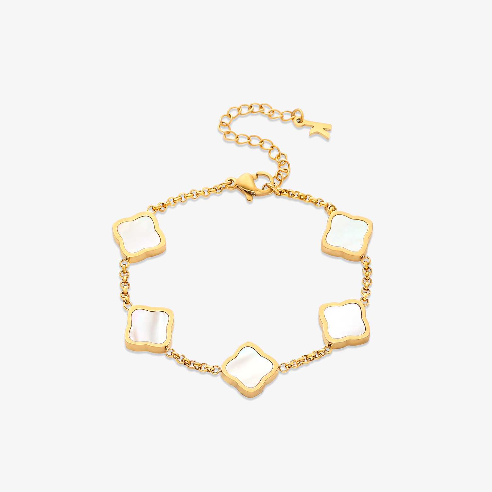 Women's Clover Charm Bracelet Waterproof Hypoallergenic Premium Gift