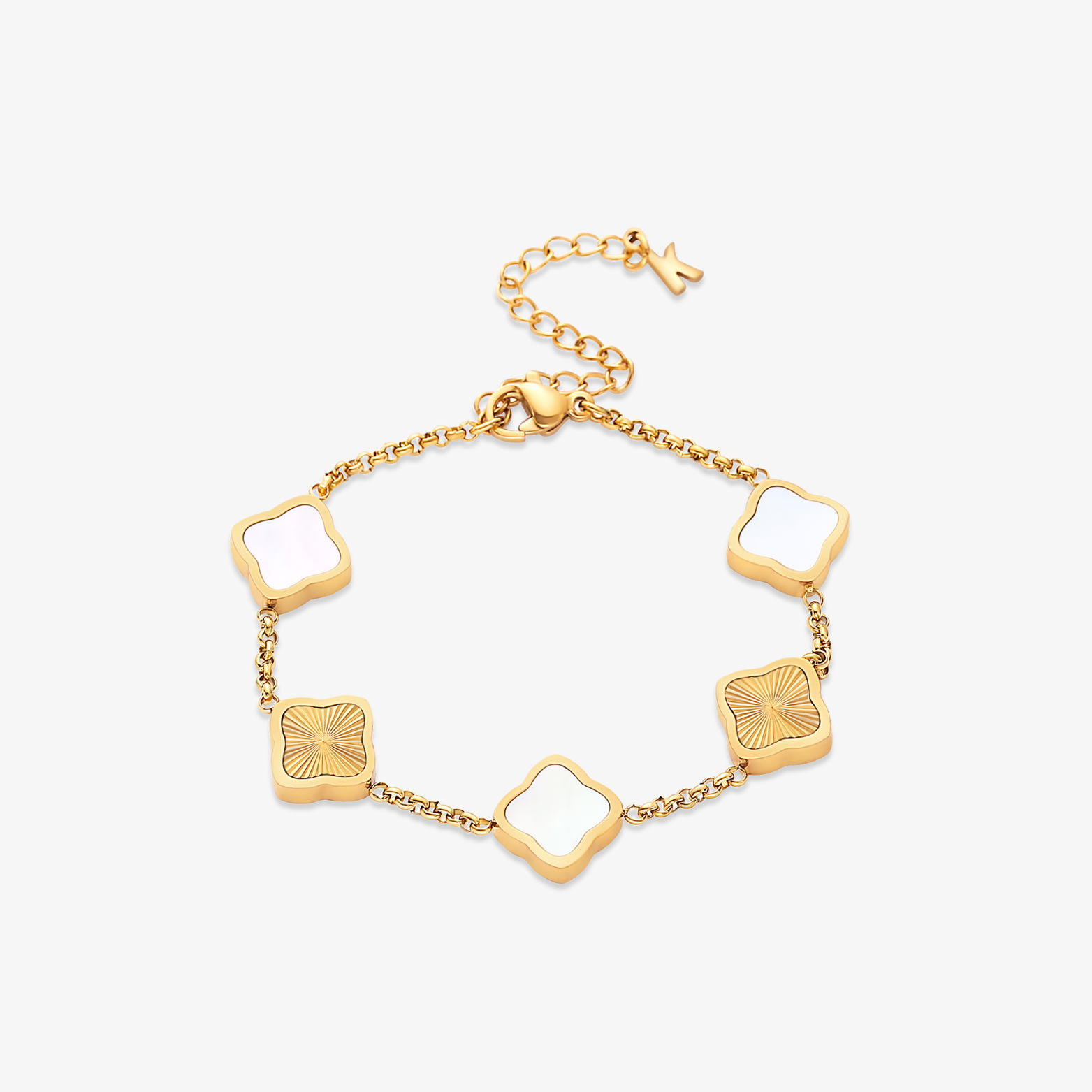 Women's Clover Charm Bracelet Waterproof Hypoallergenic Premium Gift