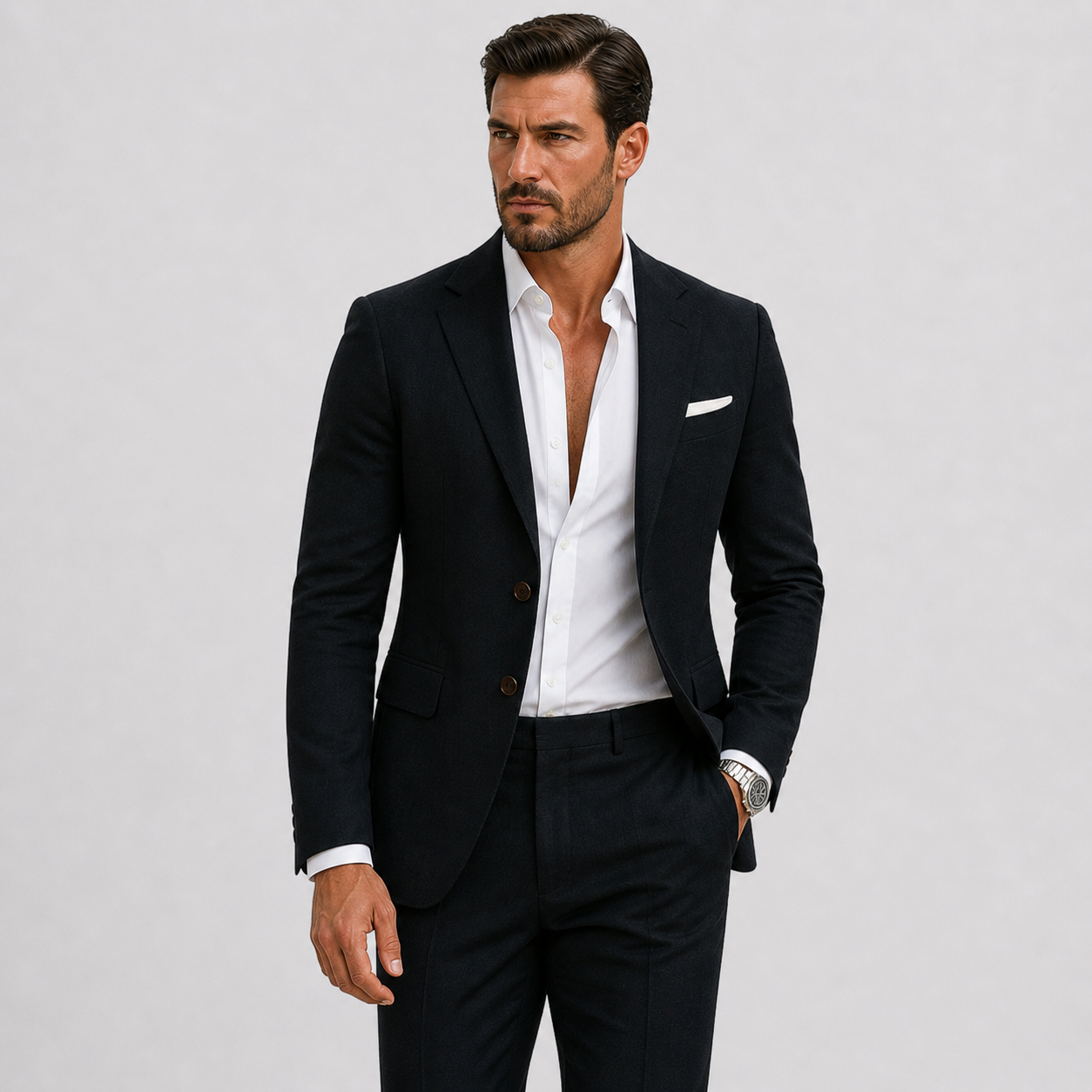 Men's Tailored Linen Suit for Summer Weddings and Smart Occasions