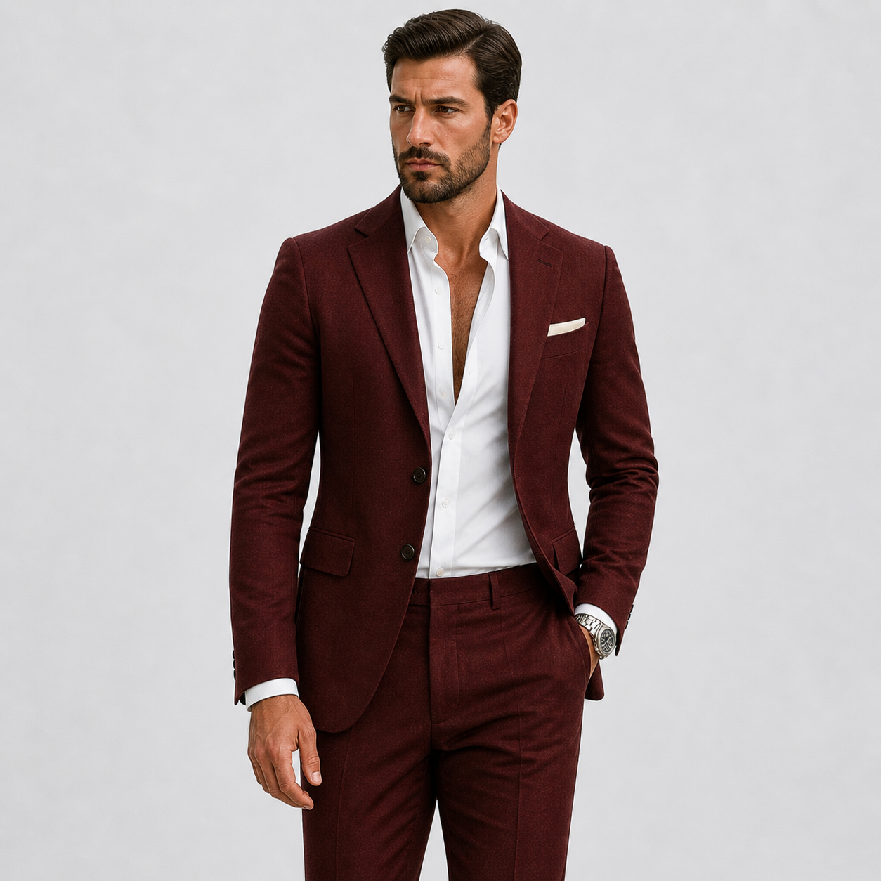 Men's Tailored Linen Suit for Summer Weddings and Smart Occasions