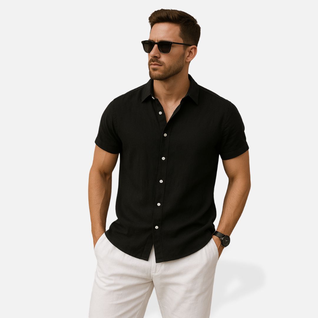 Men's Old Money Relaxed Linen Set for Summer Occasions
