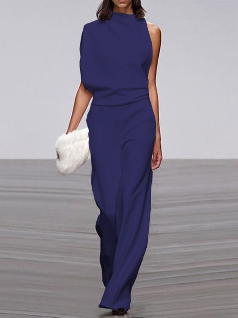 Women's Sleeveless Wide-Leg Jumpsuit Relaxed Summer Style