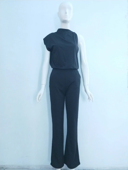 Women's Sleeveless Wide-Leg Jumpsuit Relaxed Summer Style