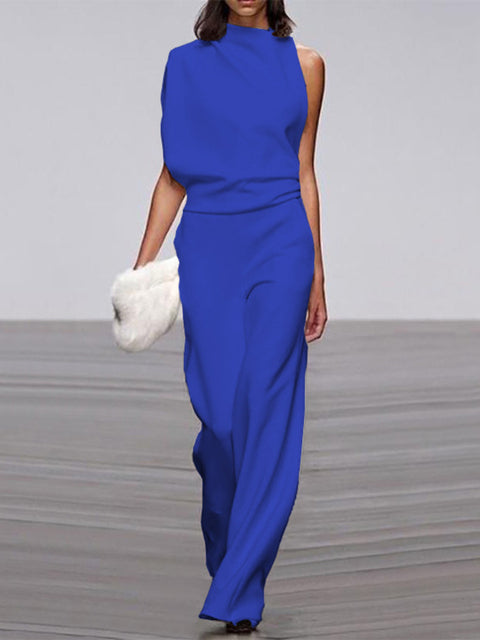 Women's Sleeveless Wide-Leg Jumpsuit Relaxed Summer Style