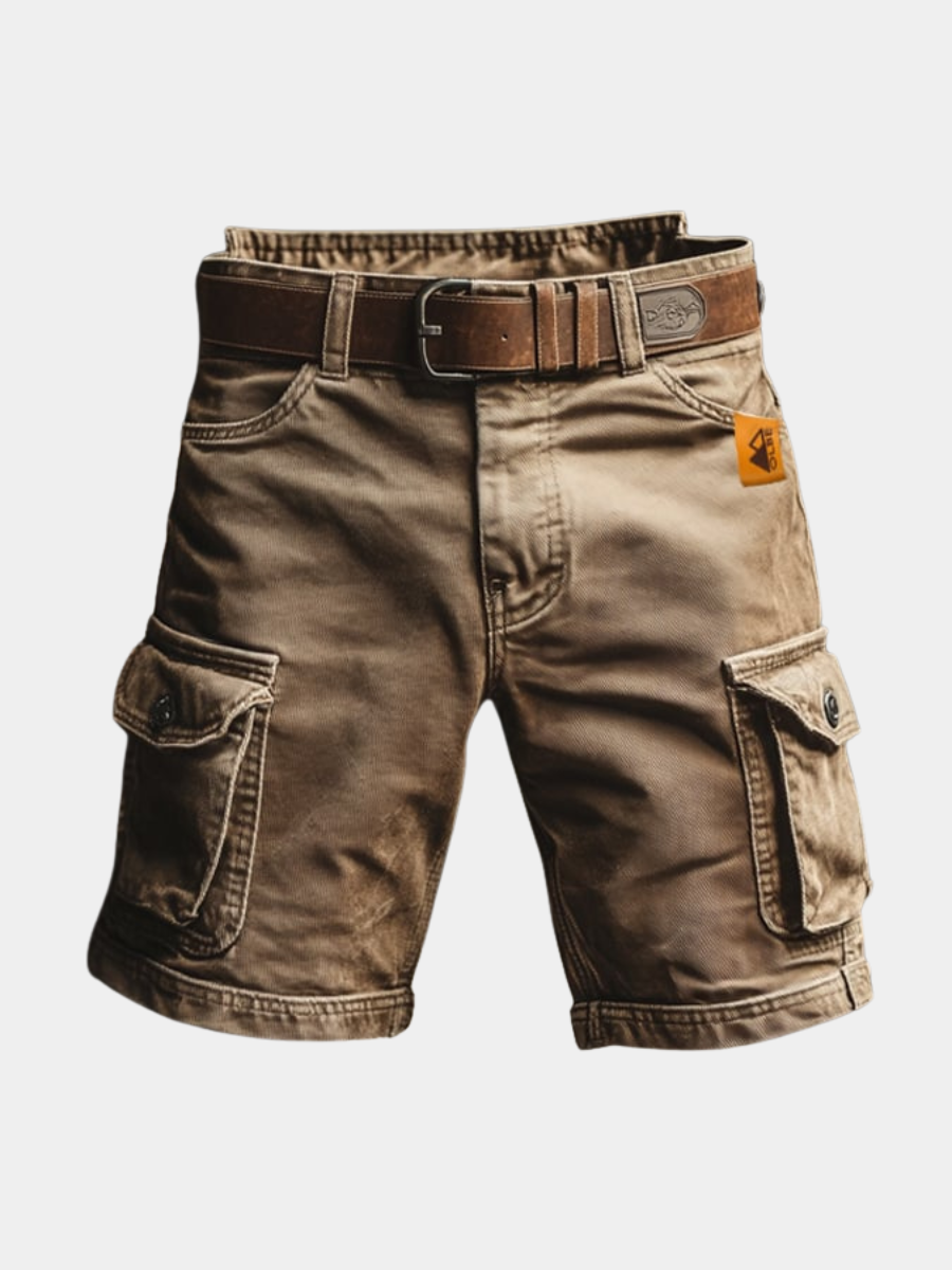 Men's Vintage Cargo Shorts Multi-Pocket Durable Summer Shorts