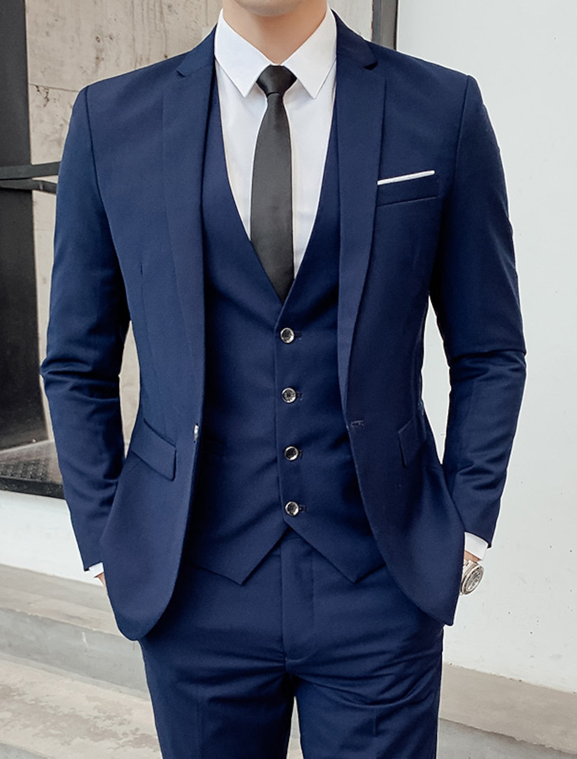 Men's 3-Piece Single Breasted Wedding and Formal Suit