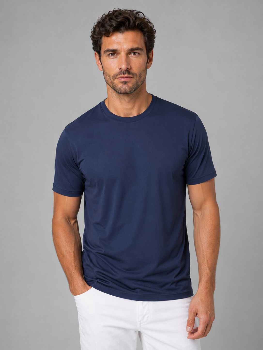 Men's Lightweight Cooling Crew Neck T-Shirt for Everyday