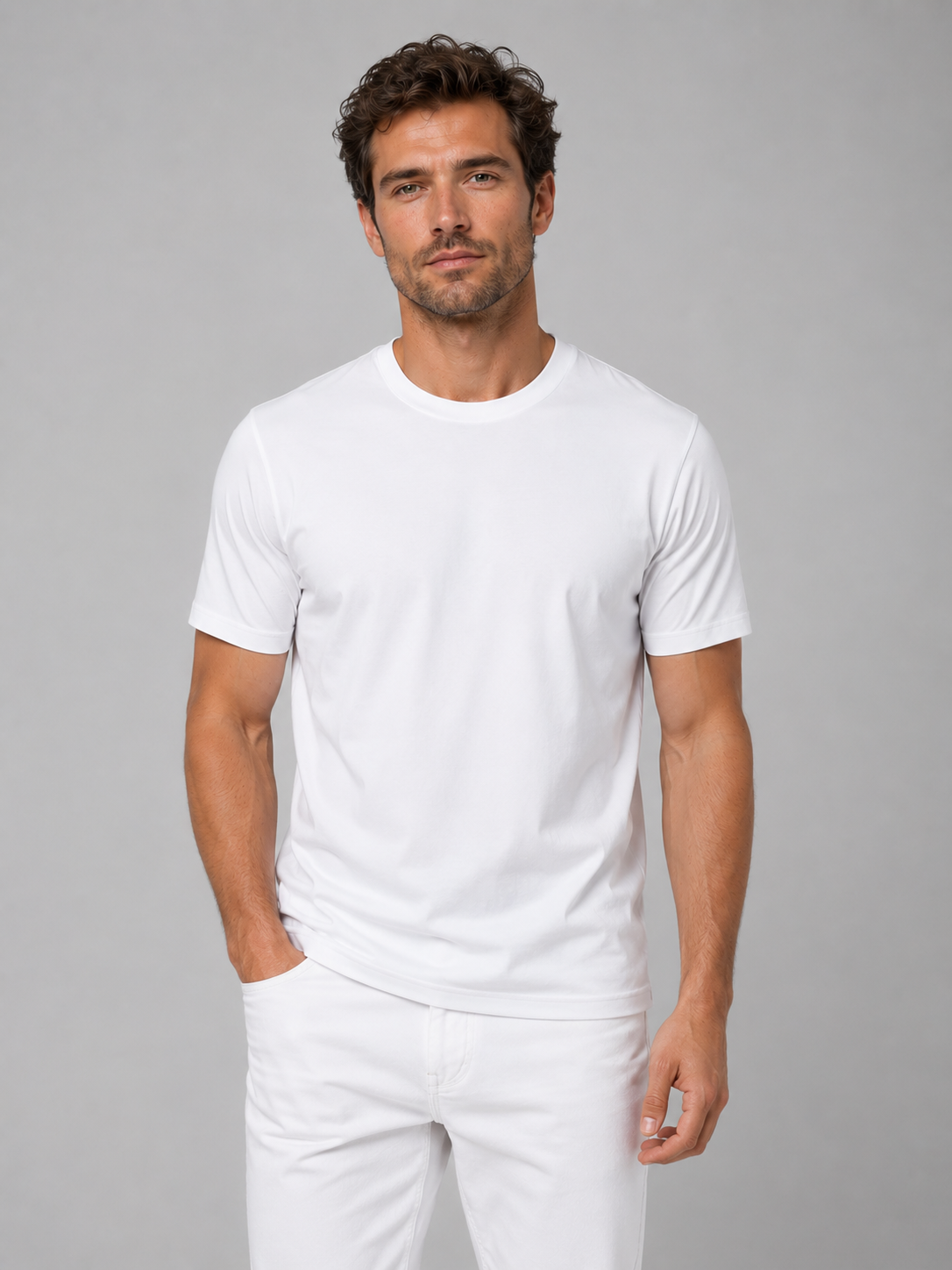 Men's Lightweight Cooling Crew Neck T-Shirt for Everyday