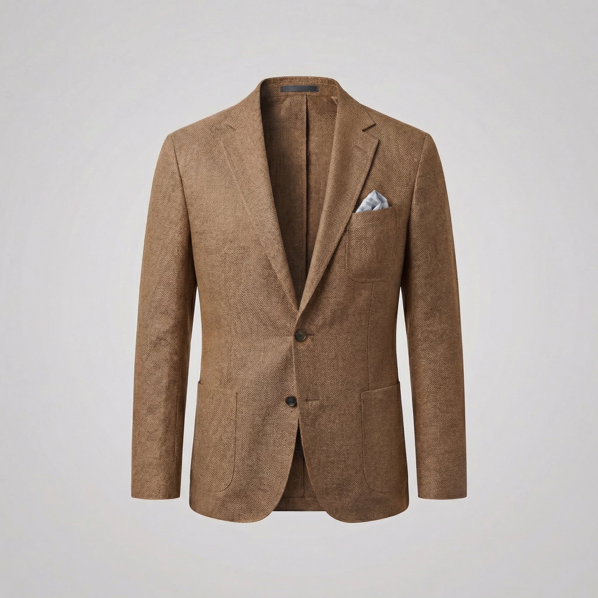Men's Casual Linen Blazer Lightweight Unstructured Smart Jacket