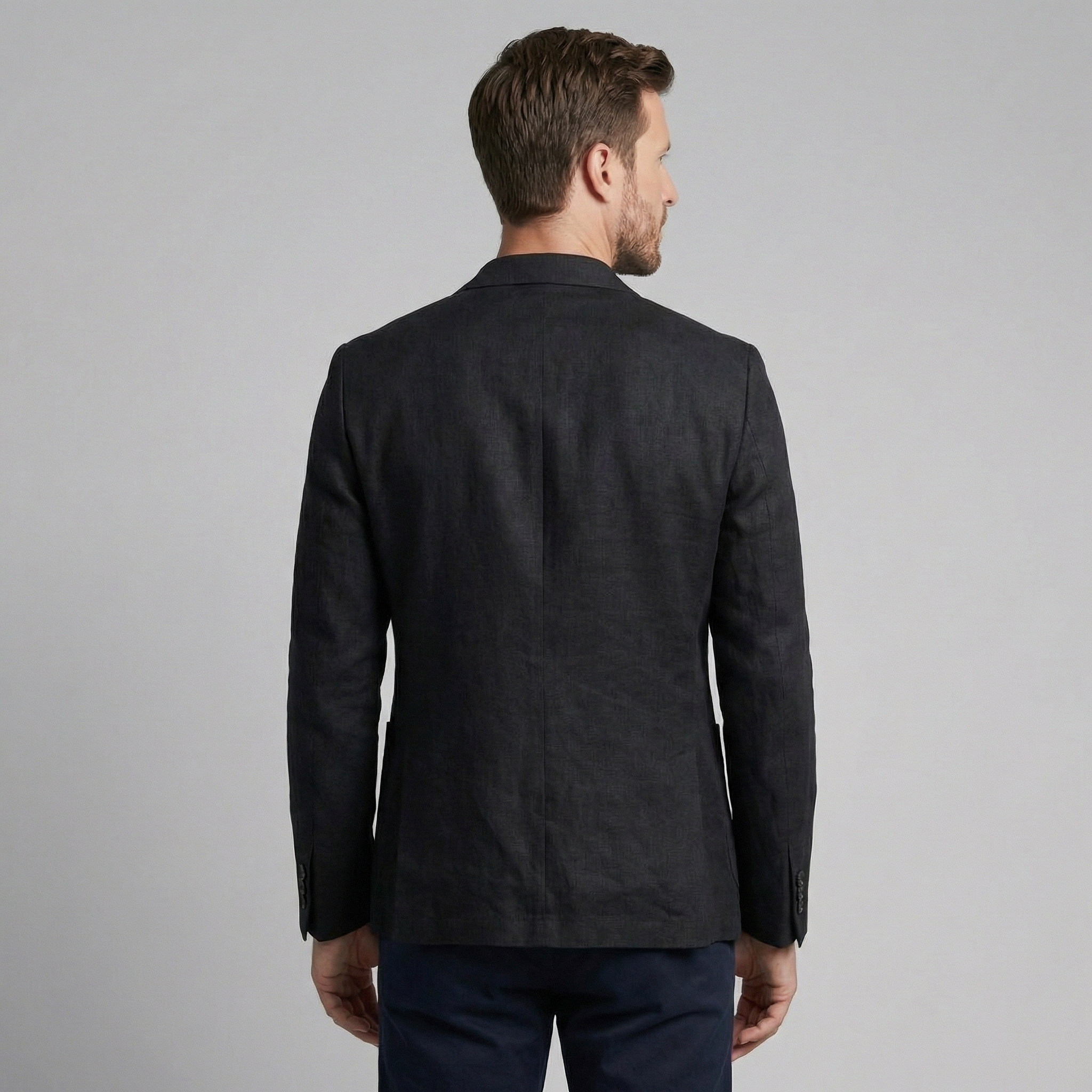 Men's Linen Blazer Jacket Breathable Relaxed Summer Smart Casual