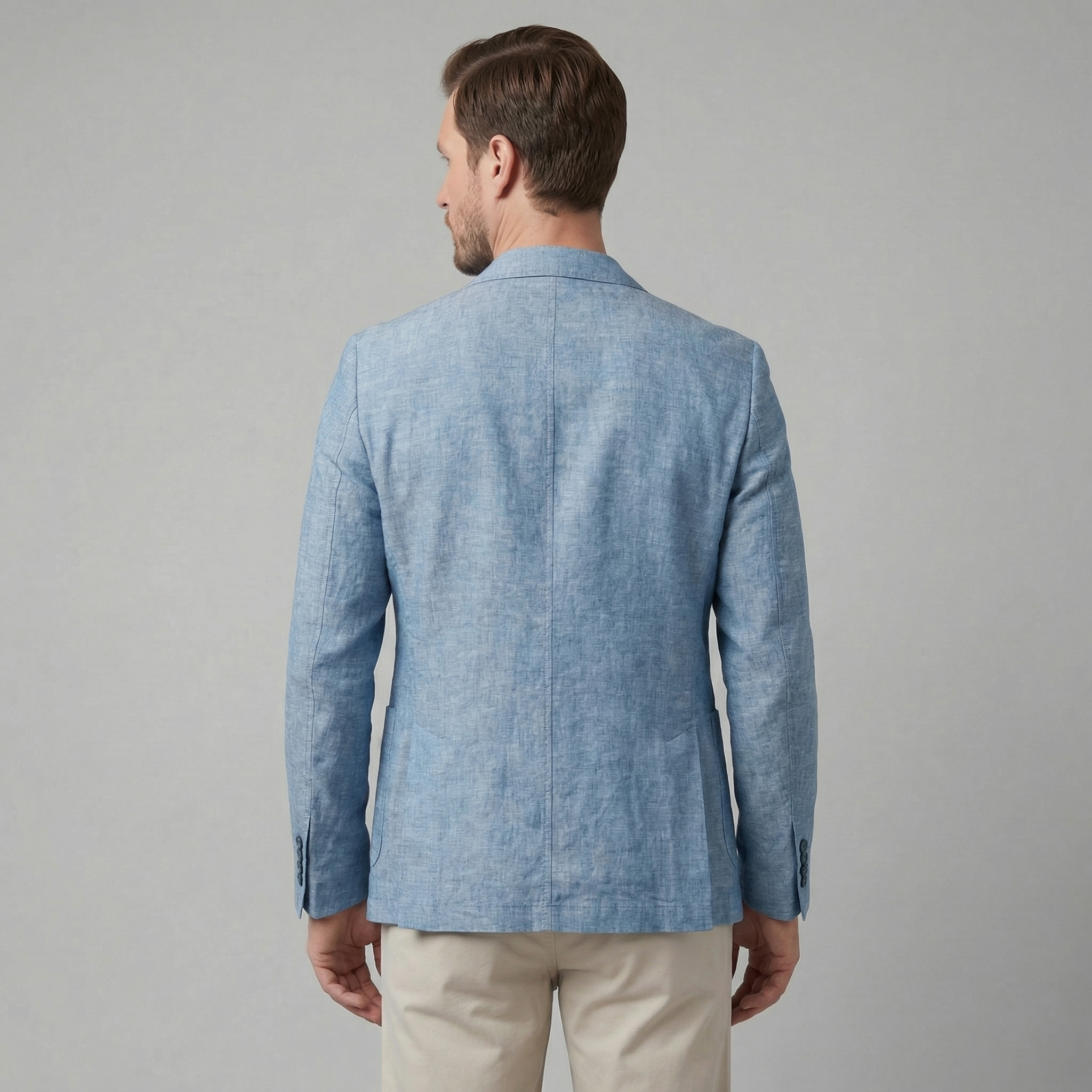 Men's Linen Blazer Jacket Breathable Relaxed Summer Smart Casual