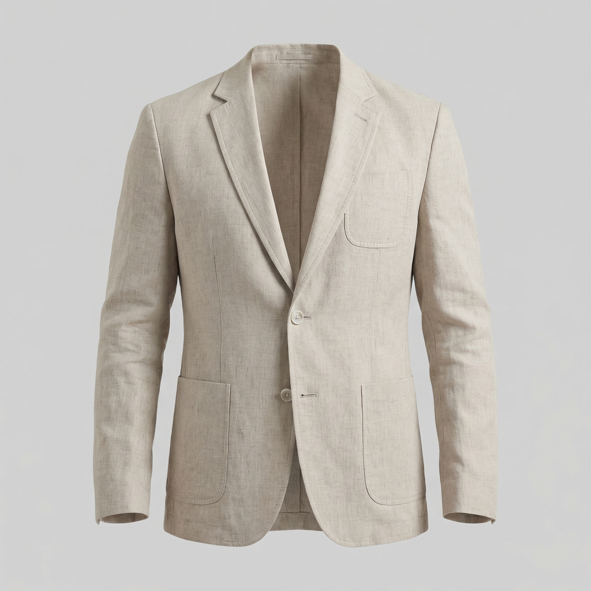 Men's Linen Blazer Jacket Breathable Relaxed Summer Smart Casual