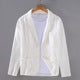 Men's Unstructured Linen Summer Suit Blazer Smart Casual