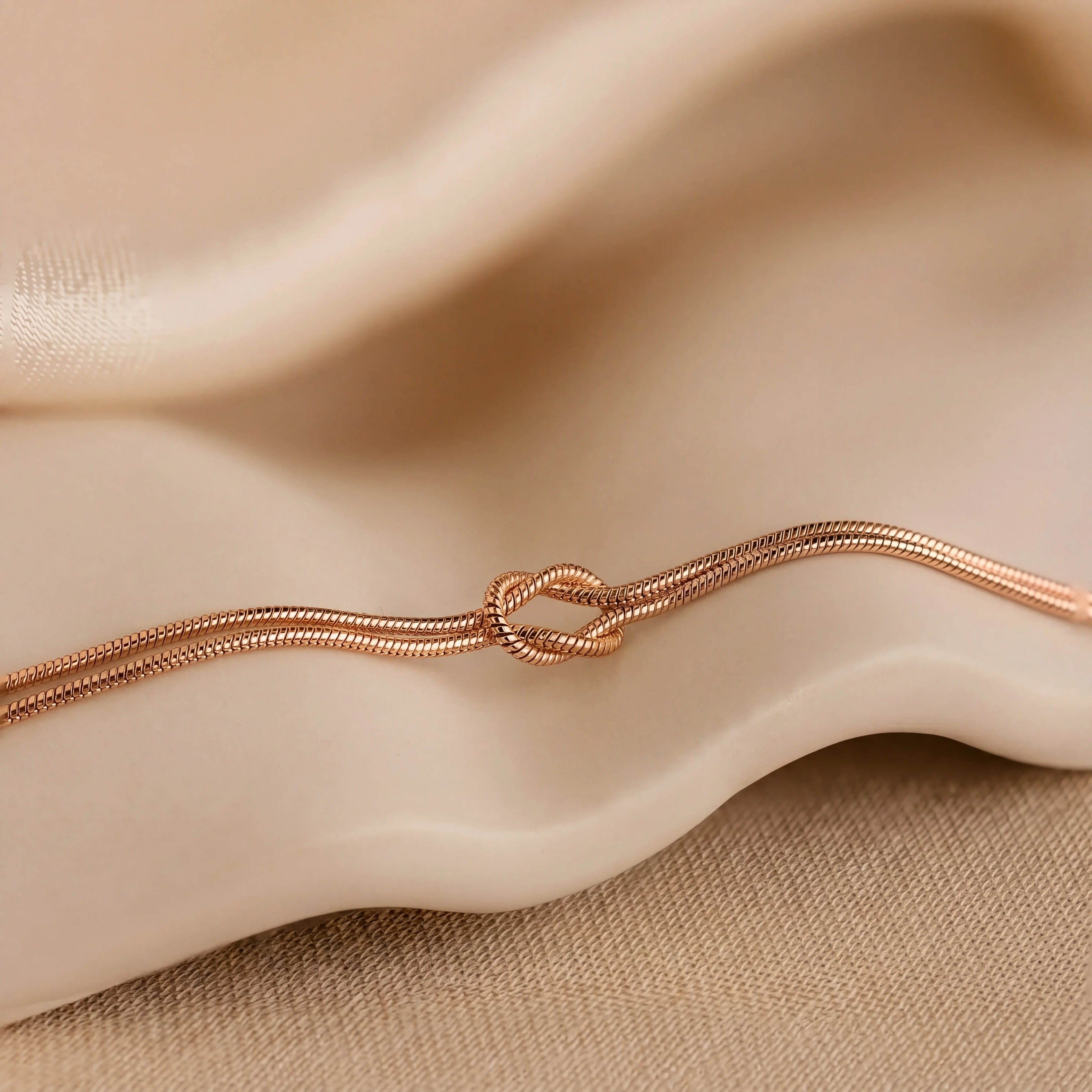 Women's Delicate Knot Bracelet Adjustable Hypoallergenic Elegant Gift