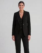 Women's Three-Piece Suit Set Blazer Vest Slim-Fit Trousers Tailored