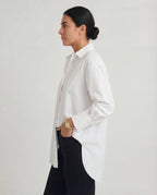 Women's Oversized Cotton Shirt Classic Collar Relaxed Fit Everyday