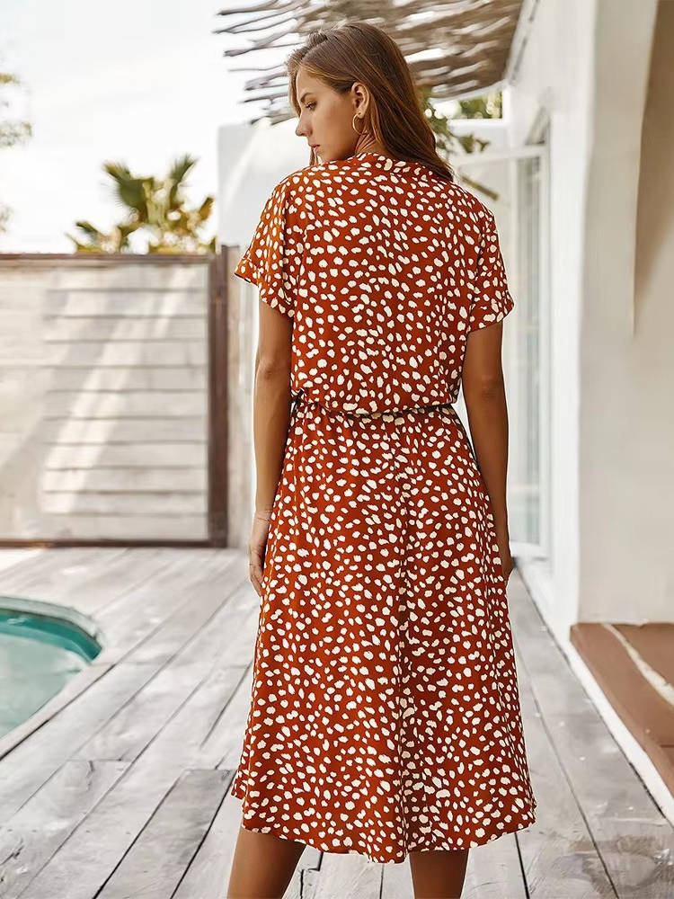 Womens Lightweight Comfortable Summer Midi Dress Breathable Soft Everyday Wear