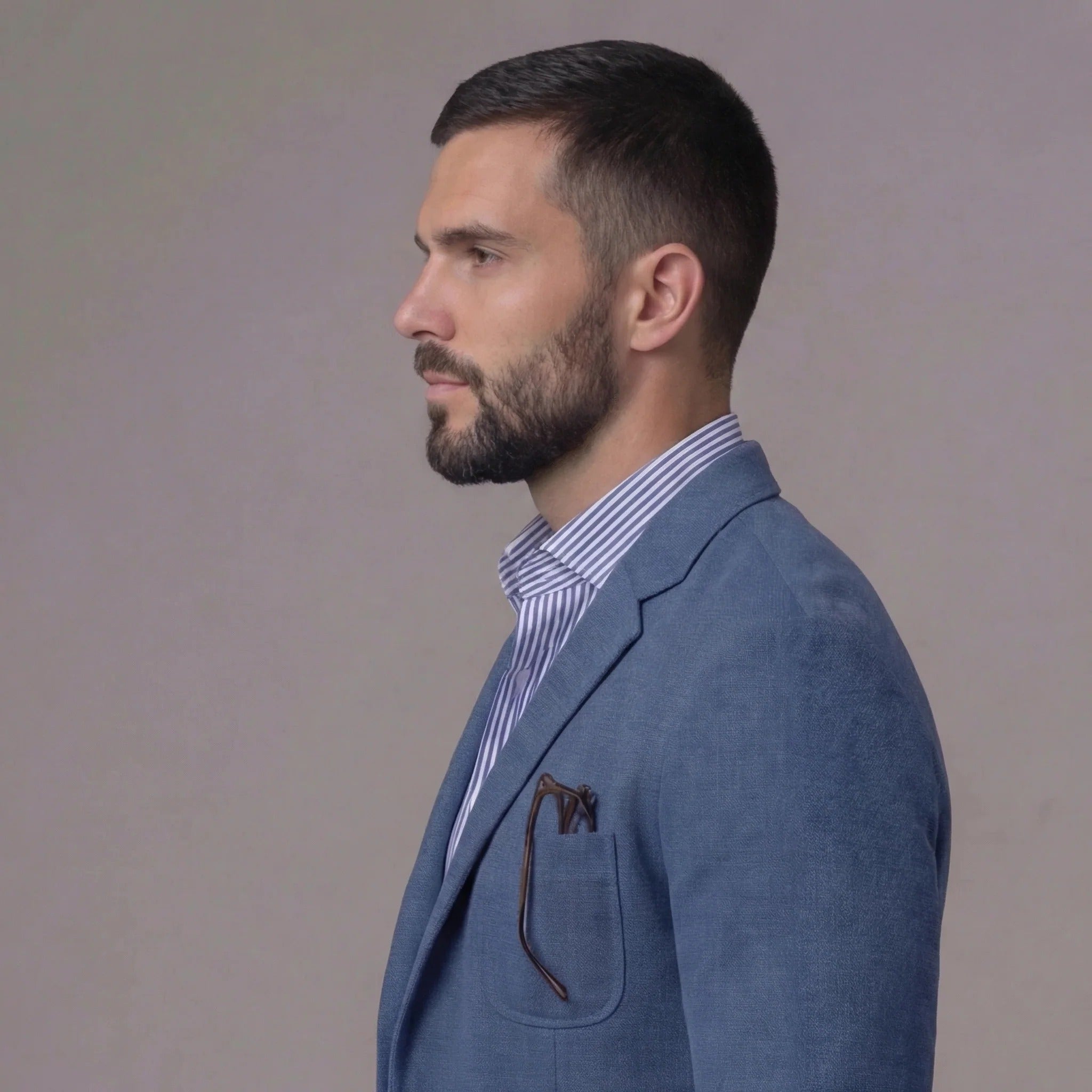 Men's Unstructured Linen Blazer Relaxed Fit Smart Casual Jacket