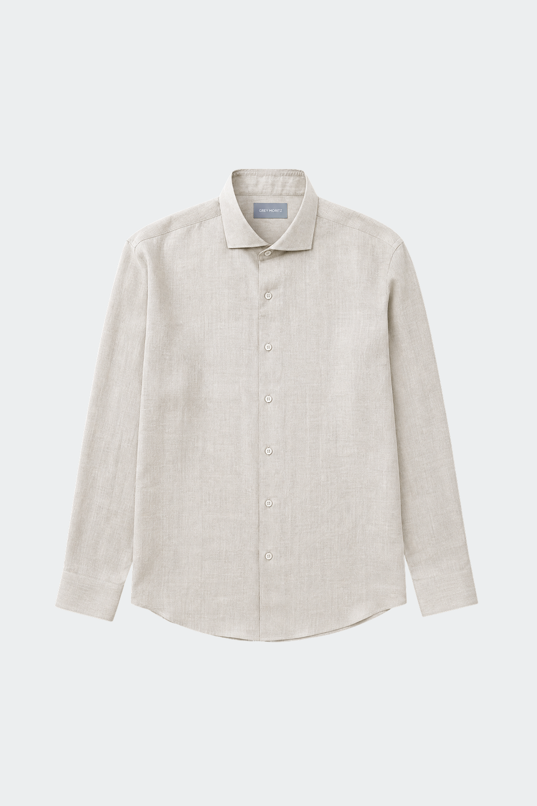 Men's Pure Linen Spread Collar Shirt Relaxed Fit Summer
