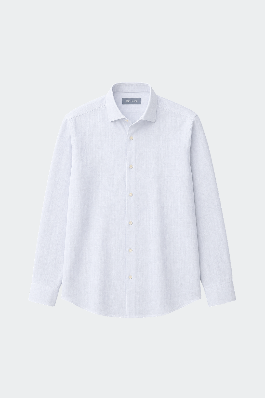 Men's Pure Linen Spread Collar Shirt Relaxed Fit Summer