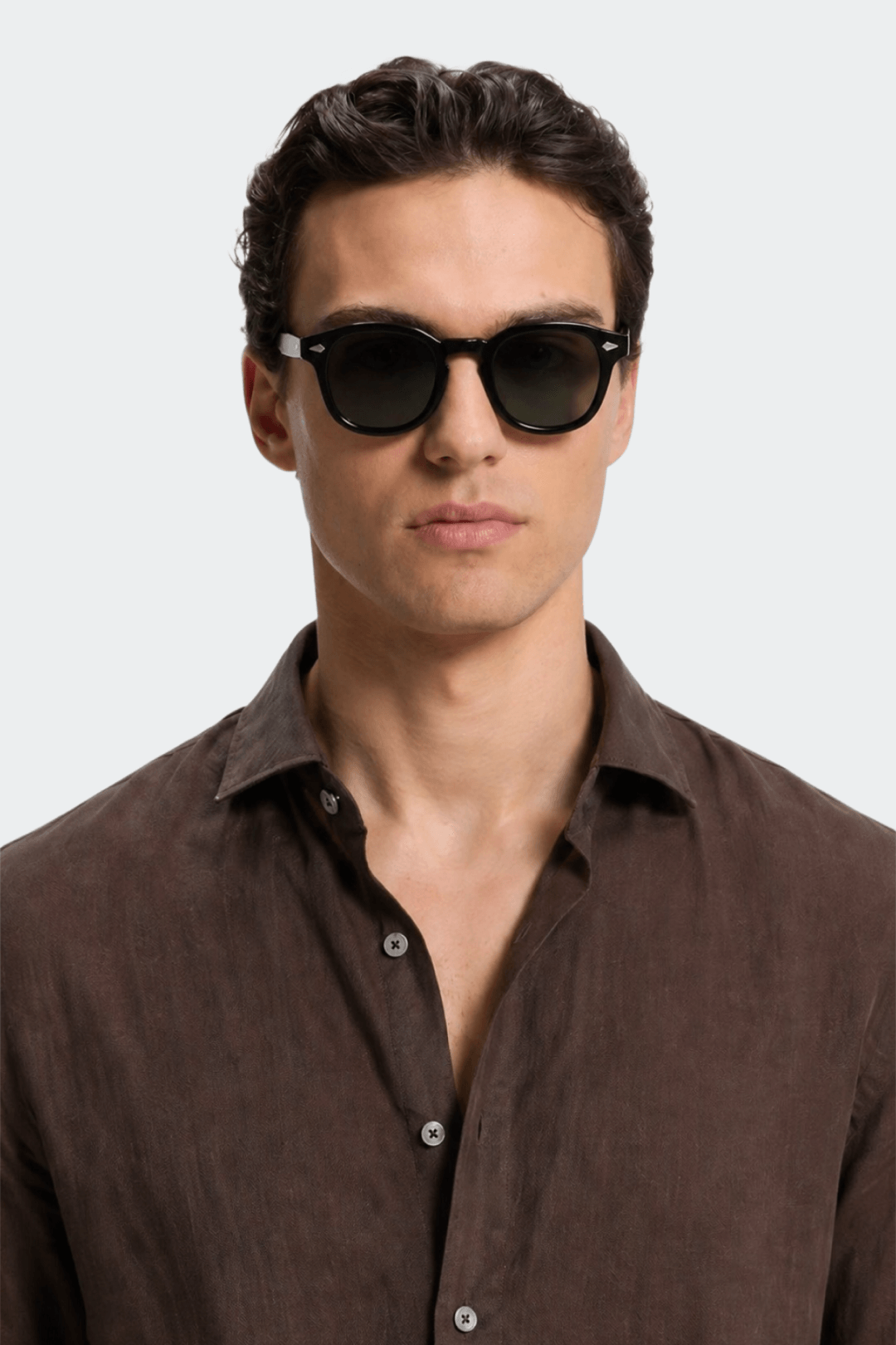 Men's Pure Linen Spread Collar Shirt Relaxed Fit Summer