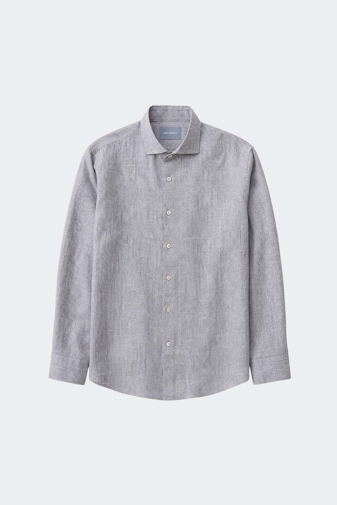 Men's Pure Linen Spread Collar Shirt Relaxed Fit Summer