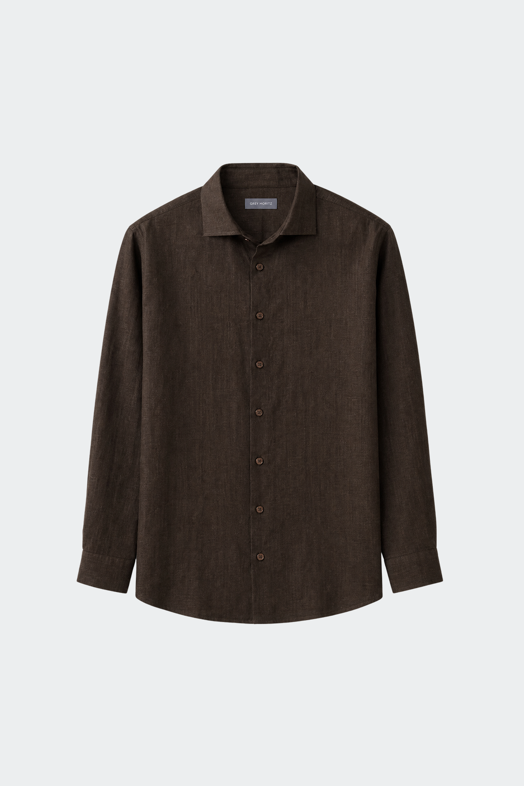 Men's Pure Linen Spread Collar Shirt Relaxed Fit Summer