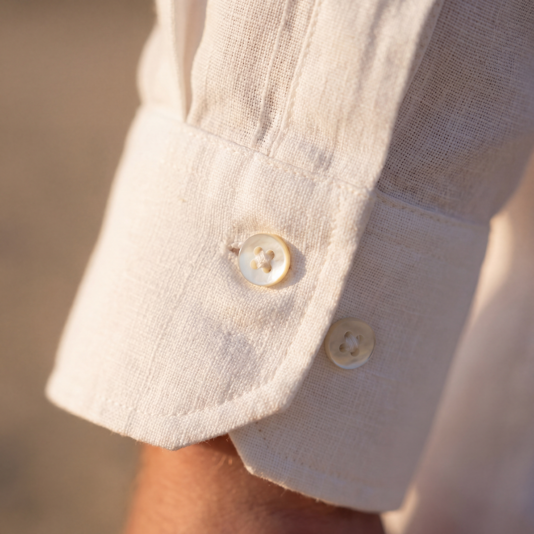 Men's Long Sleeve Linen Shirt Casual Relaxed Fit Summer
