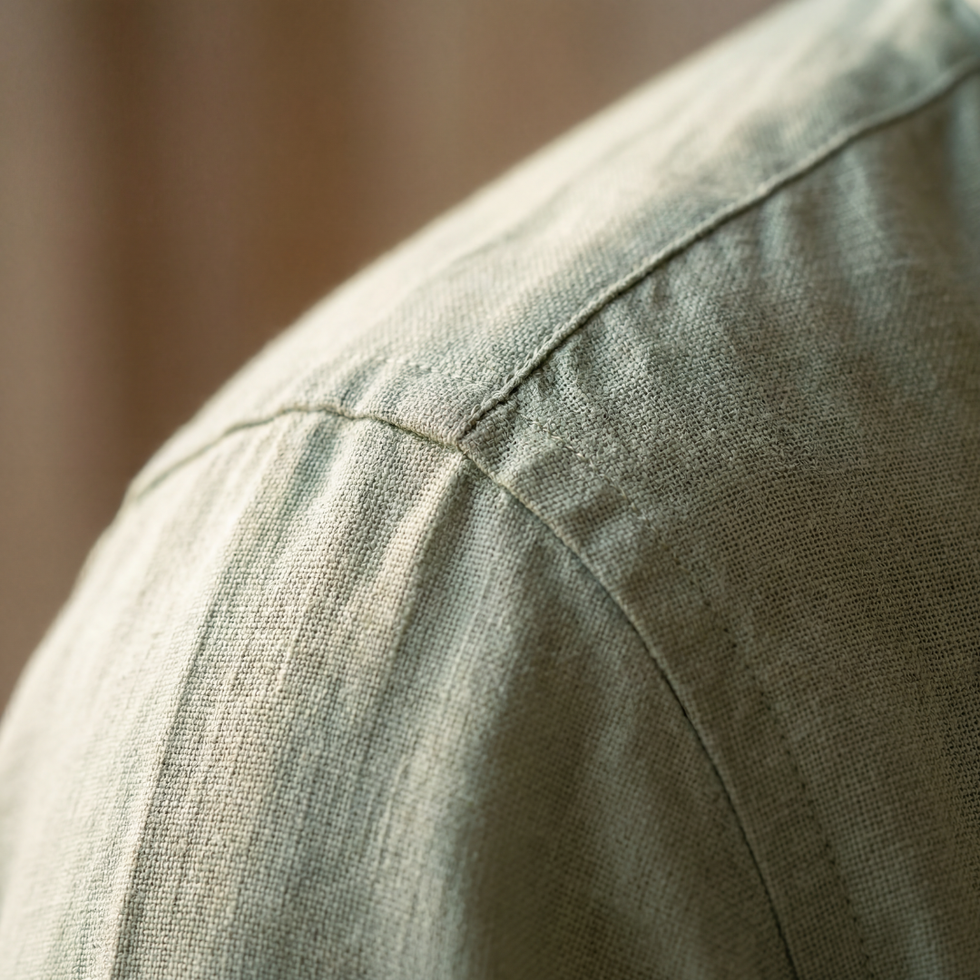 Men's Long Sleeve Linen Shirt Casual Relaxed Fit Summer