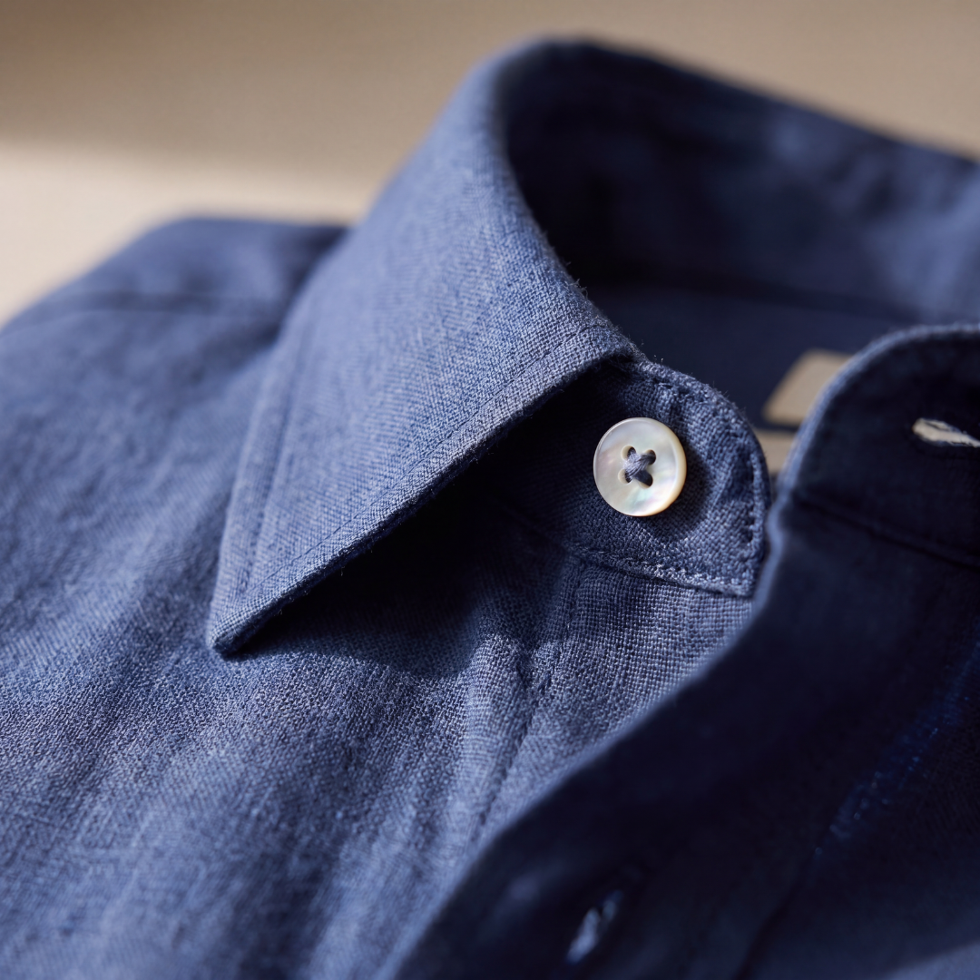 Men's Long Sleeve Linen Shirt Casual Relaxed Fit Summer