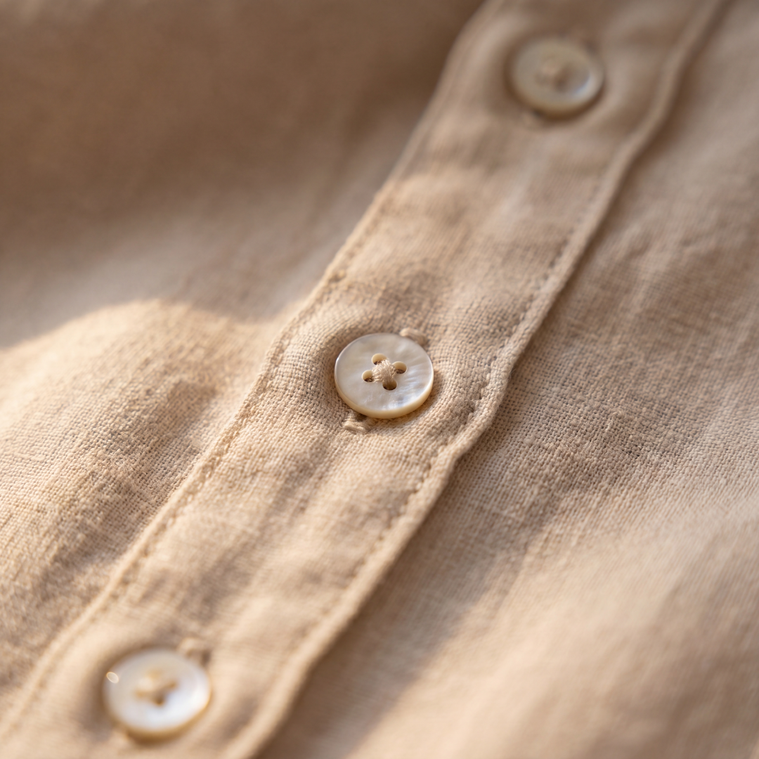 Men's Long Sleeve Linen Shirt Casual Relaxed Fit Summer