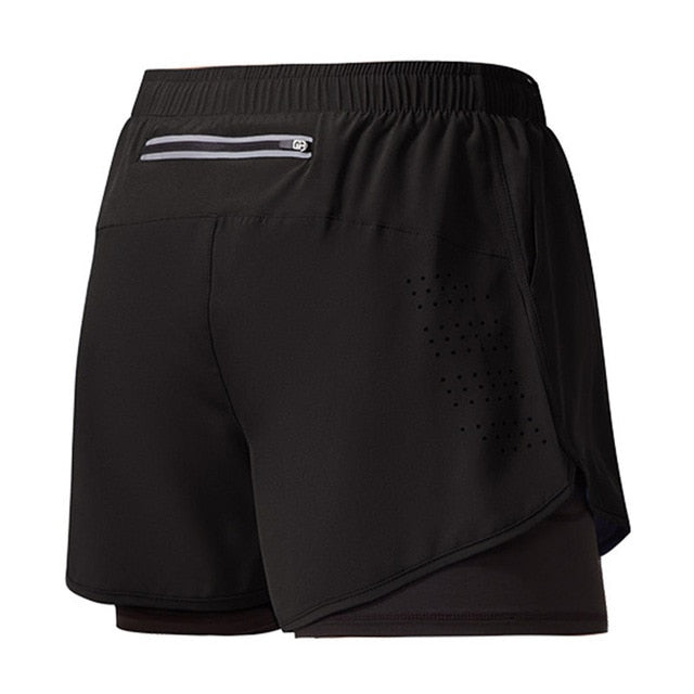 Men's 2-in-1 Athletic Shorts Breathable Inner Liner