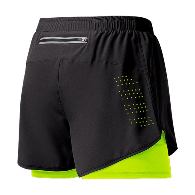 Men's 2-in-1 Athletic Shorts Breathable Inner Liner