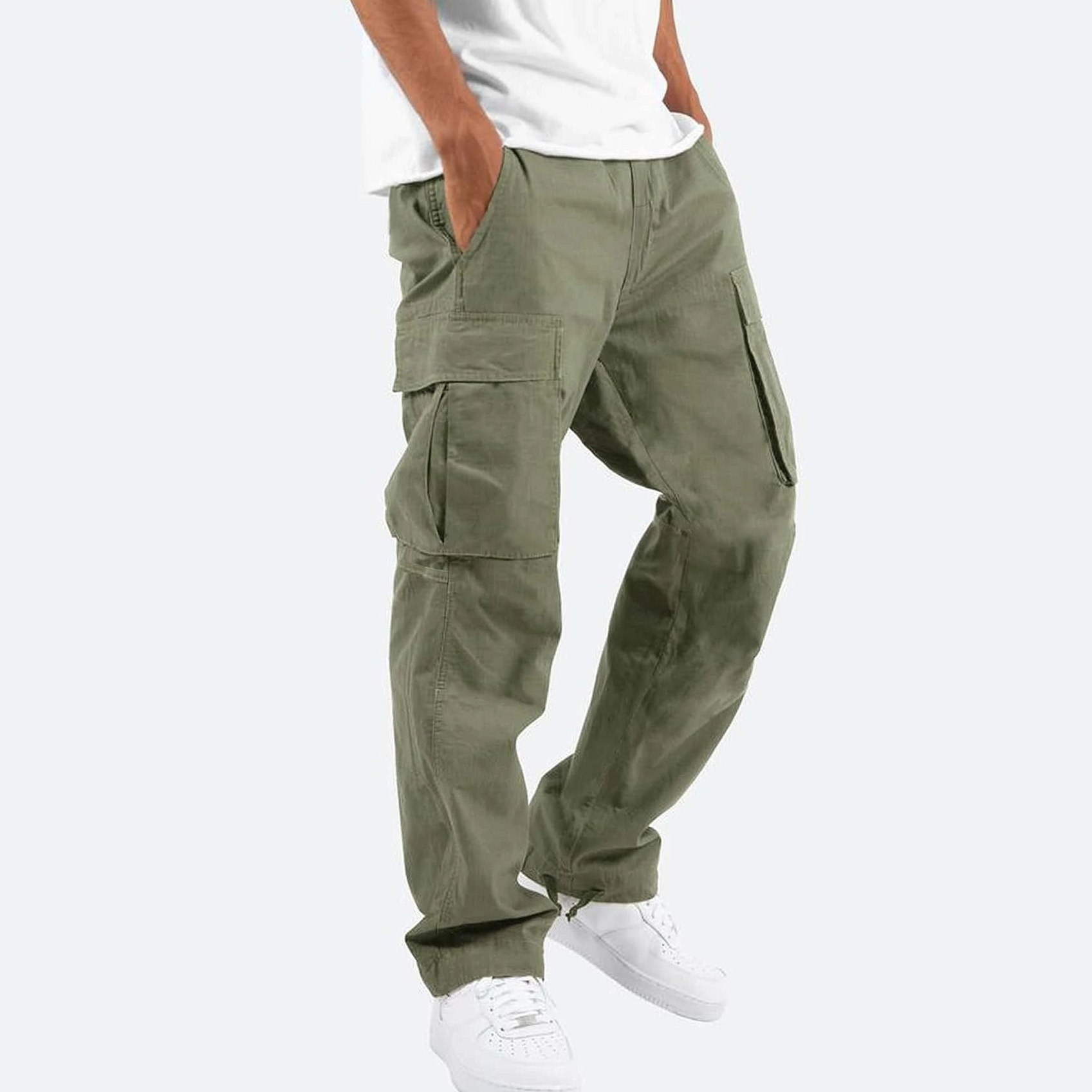 Men's Relaxed Fit Cargo Pants Casual Everyday Outdoor Wear