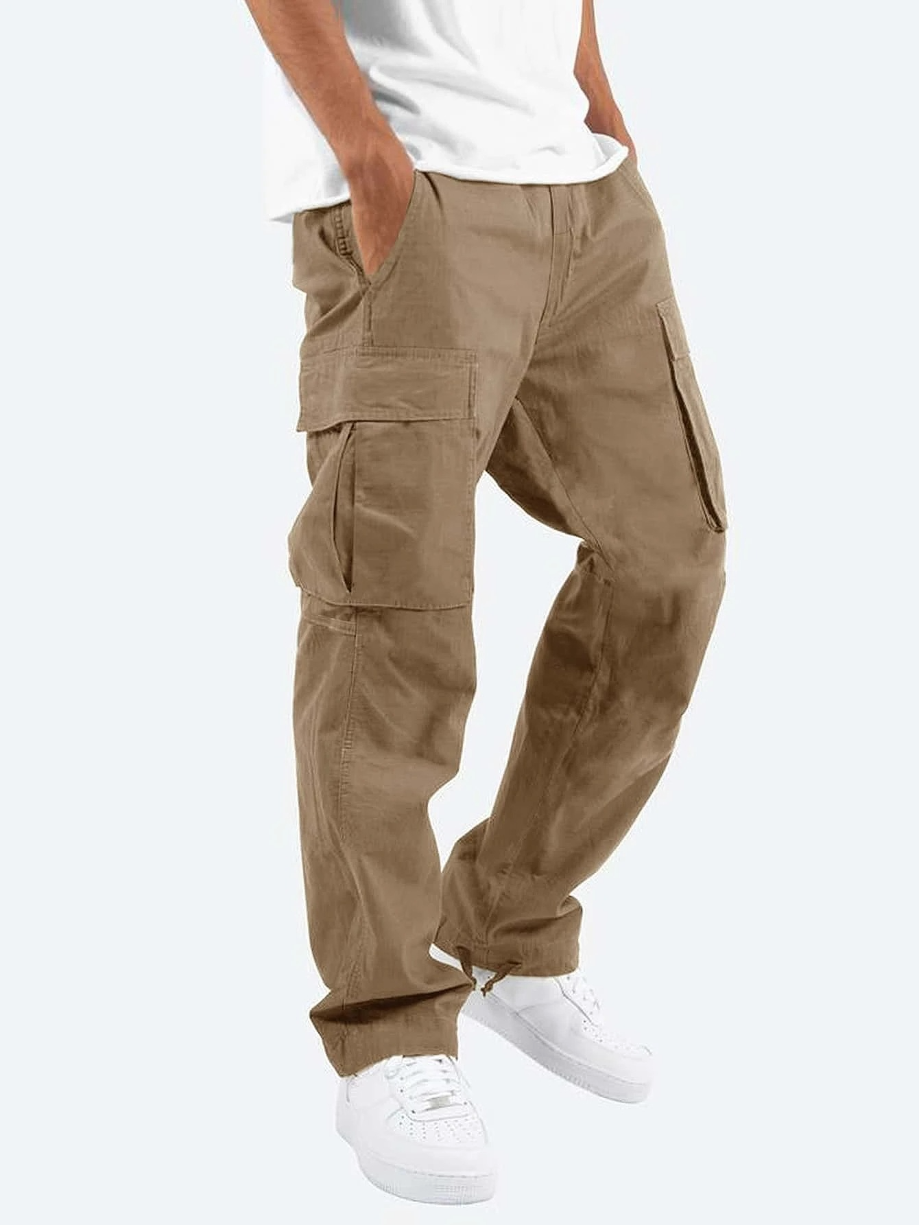 Men's Relaxed Fit Cargo Pants Casual Everyday Outdoor Wear