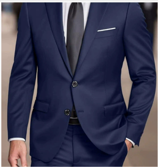 Men's Classic Two-Piece Suit Regular Fit Formal Occasion