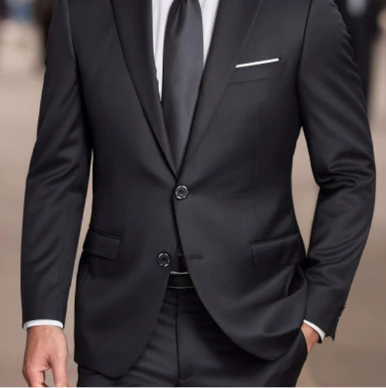 Men's Classic Two-Piece Suit Regular Fit Formal Occasion