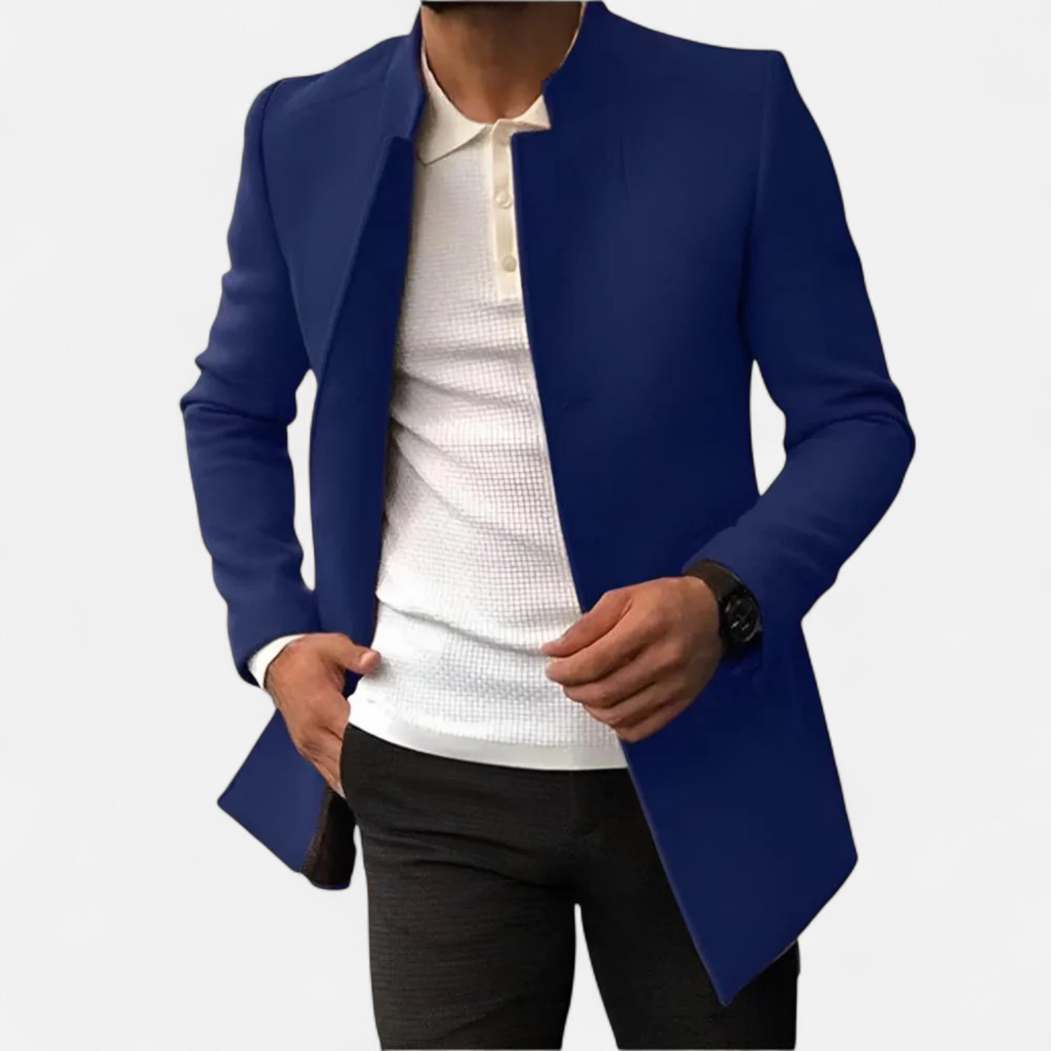 Men's Classic Wool Overcoat Timeless Smart Casual Winter Coat