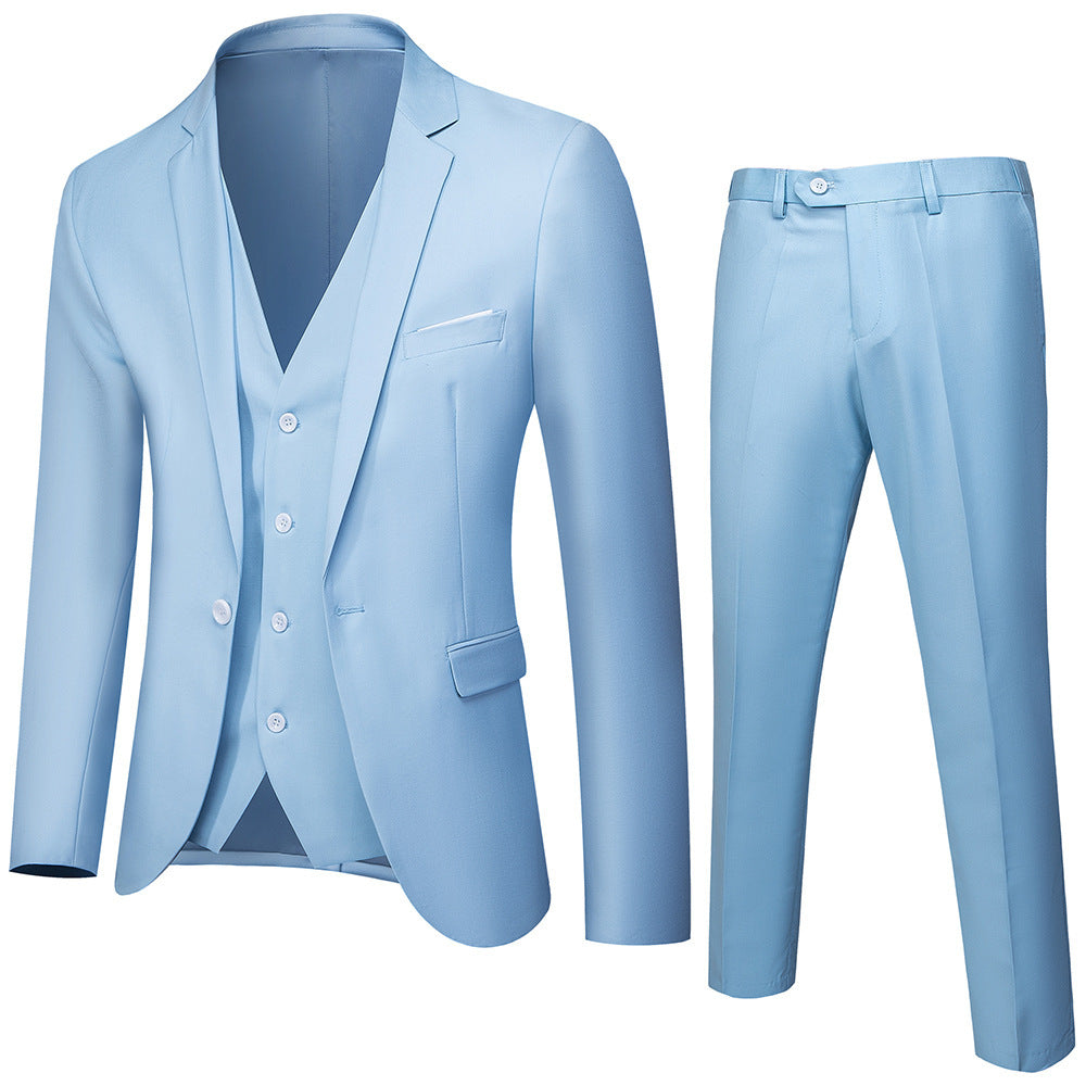 Men's Elegant Two-Piece Suit Slim Fit Formal Wedding Multi-Colour