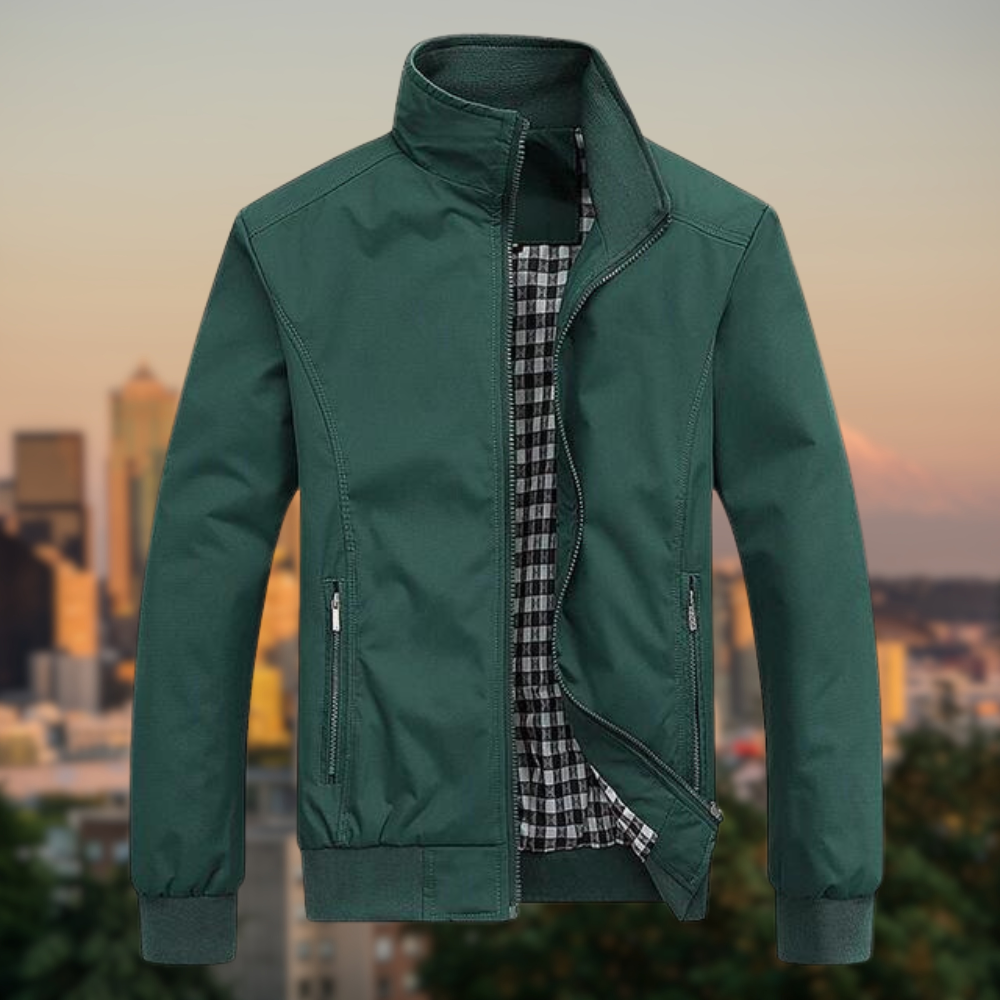 Men's Lightweight Transition Jacket Stand Collar Easy Wear Casual