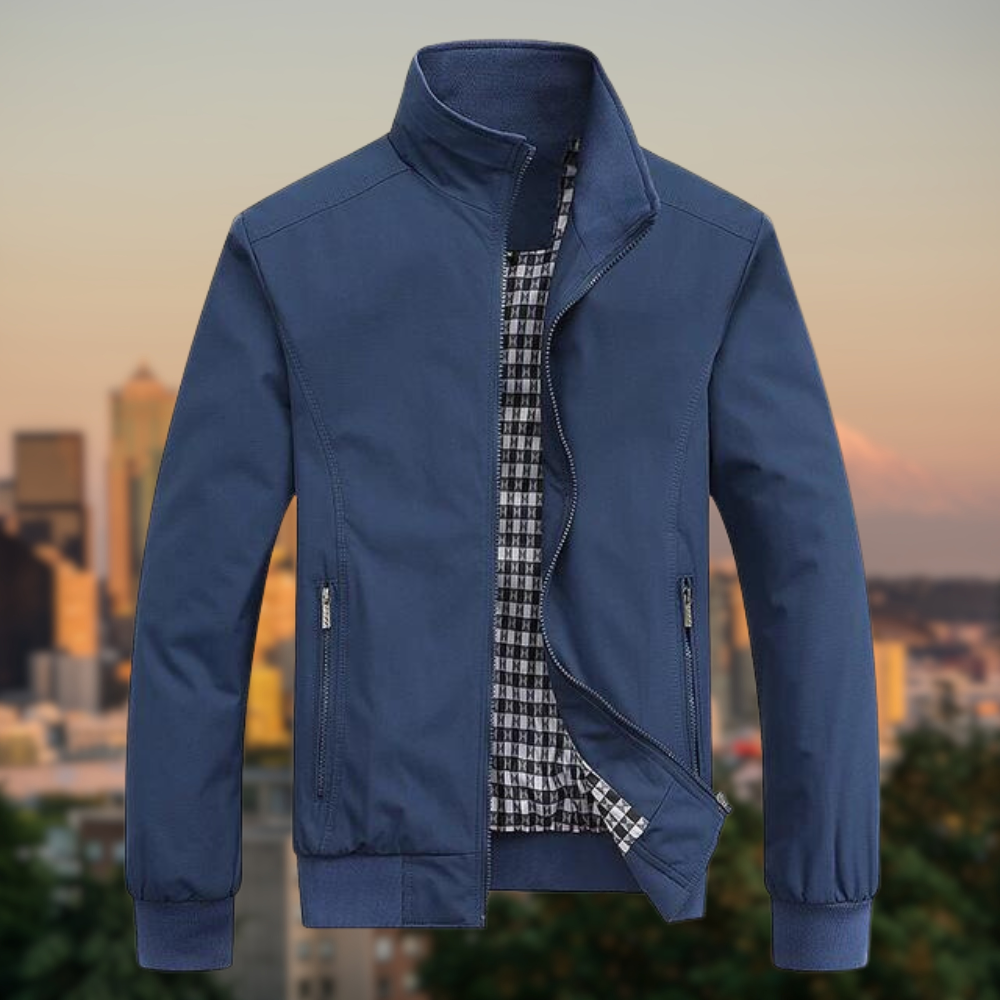 Men's Lightweight Transition Jacket Stand Collar Easy Wear Casual
