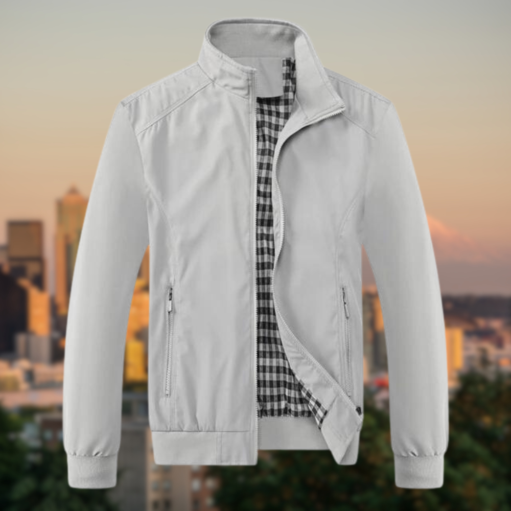 Men's Lightweight Transition Jacket Stand Collar Easy Wear Casual