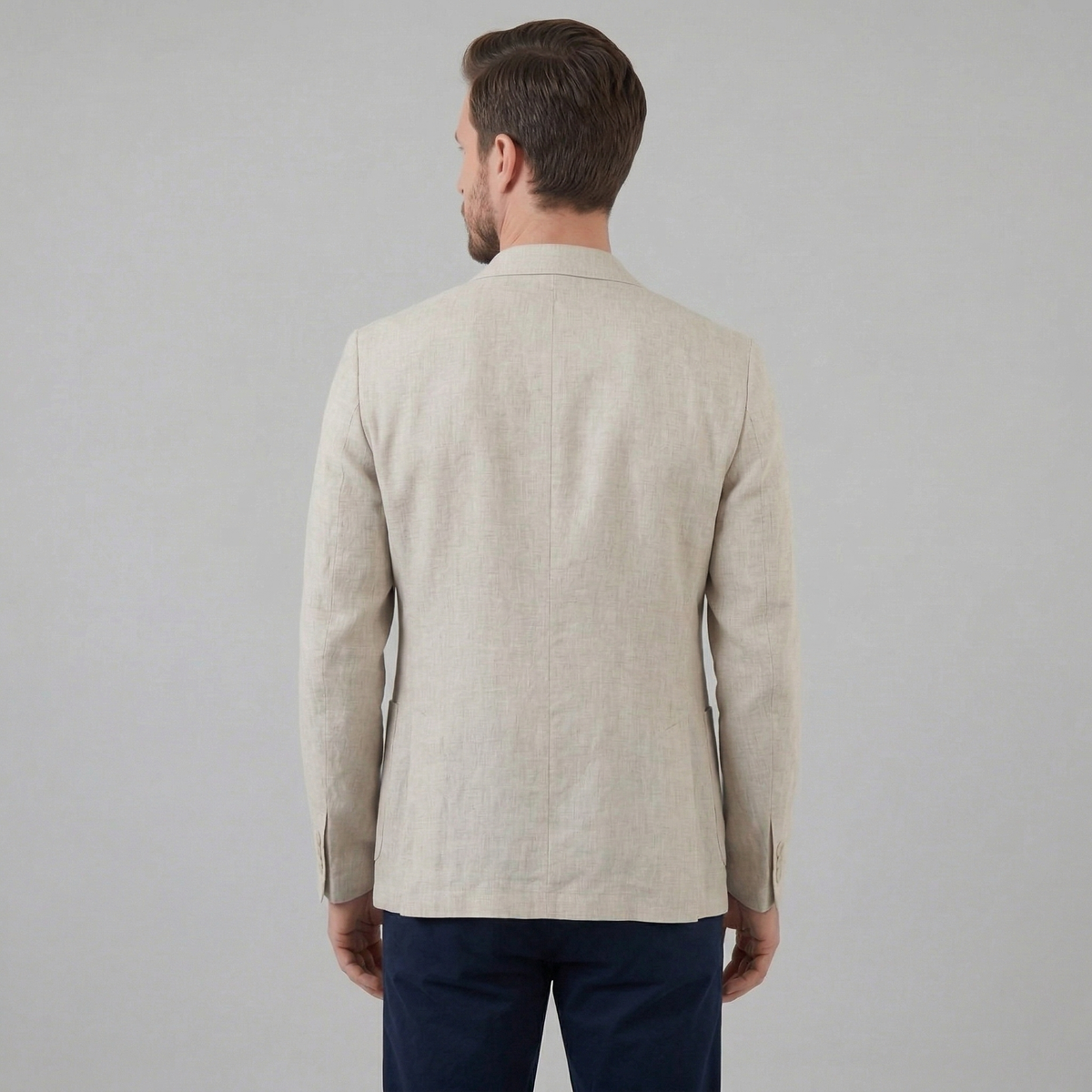 Men's Linen Blazer Jacket Breathable Relaxed Summer Smart Casual