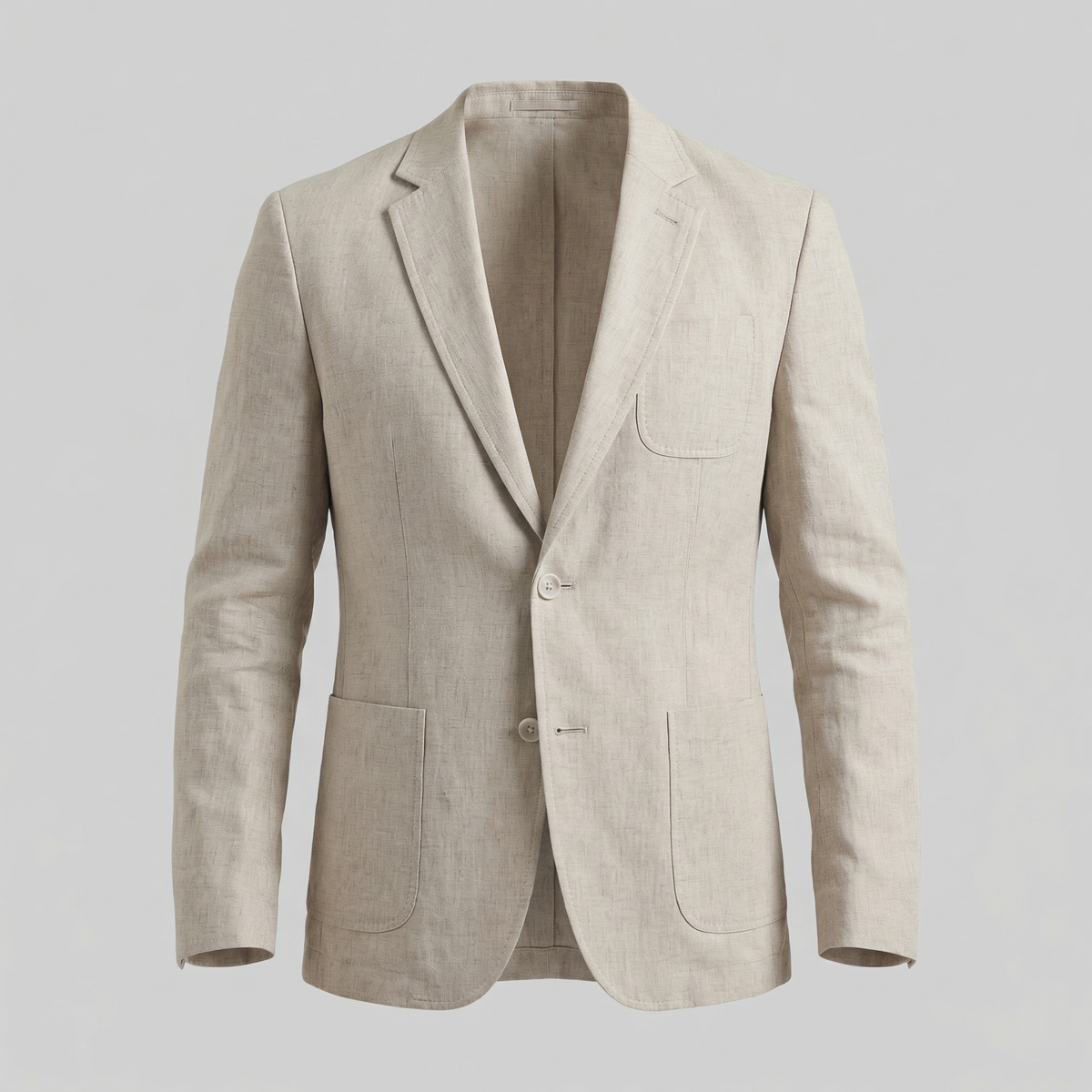 Men's Linen Blazer Jacket Breathable Relaxed Summer Smart Casual