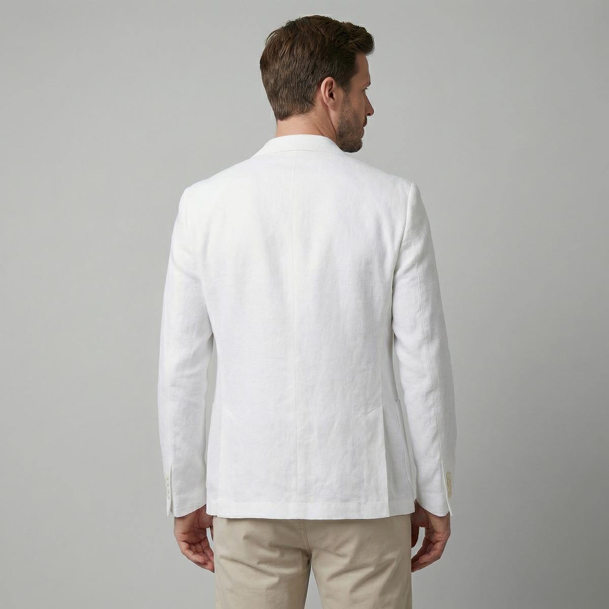 Men's Linen Blazer Jacket Breathable Relaxed Summer Smart Casual