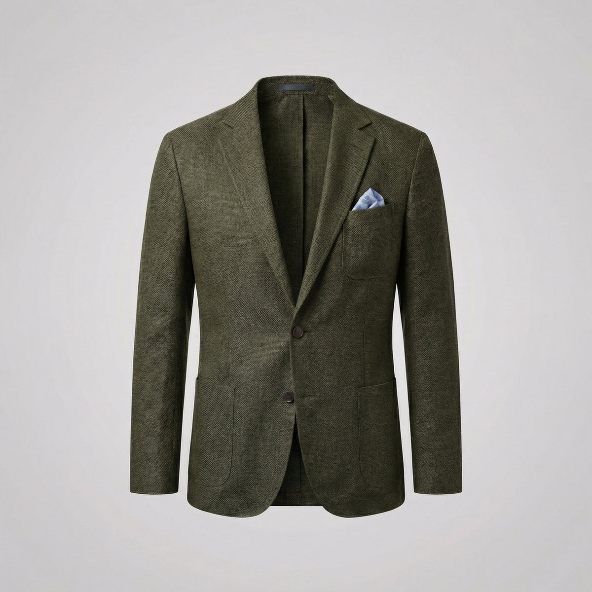 Men's Linen Blazer Unstructured Notch Lapel Lightweight Casual Jacket