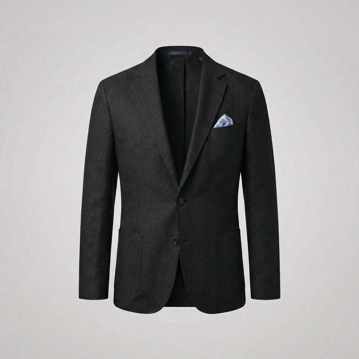 Men's Linen Blazer Unstructured Notch Lapel Lightweight Casual Jacket